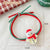 Christmas Cute Women's Christmas Tree Santa Claus Snowman Plastic Hair Tie