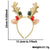 Christmas Cute Women's Girl'S Antlers Plastic Hair Band