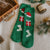 Christmas Fashion Women'S Santa Claus Elk Acetate Fibre Coral Fleece Crew Socks