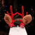 Christmas Hairpin New Plush Christmas Flocking Elk Horn Hairpin Hair Accessories Children's Holiday Dress Headdress Wholesale