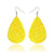 Christmas Leather Pu Sequined Water Drop Earrings Wholesale