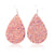 Christmas Leather Pu Sequined Water Drop Earrings Wholesale