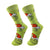 Christmas Mid-calf Length Socks Grinch Knitted Personalized Men And Women Socks Couple Fashion  Socks