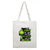 Christmas Peripheral Festival Handbag Canvas Bag Grinch Christmas Monster Green Fur Monster Printed Canvas Book Bag