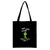 Christmas Peripheral Festival Handbag Canvas Bag Grinch Christmas Monster Green Fur Monster Printed Canvas Book Bag