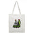 Christmas Peripheral Festival Handbag Canvas Bag Grinch Christmas Monster Green Fur Monster Printed Canvas Book Bag