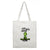 Christmas Peripheral Festival Handbag Canvas Bag Grinch Christmas Monster Green Fur Monster Printed Canvas Book Bag