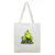 Christmas Peripheral Festival Handbag Canvas Bag Grinch Christmas Monster Green Fur Monster Printed Canvas Book Bag