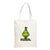 Christmas Peripheral Festival Handbag Canvas Bag Grinch Christmas Monster Printed Canvas Bag Book Bag