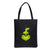 Christmas Peripheral Festival Handbag Canvas Bag Grinch Christmas Monster Printed Canvas Bag Book Bag