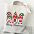 Christmas Personality Design Dwarf Penguin Merry Christmas Printing Portable Shoulder Bag Women's Shopping Bag