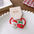 Christmas Sweet Girl'S Santa Claus Gingerbread Bear Nylon Resin Hair Tie