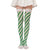 Christmas Sweet Women'S Plaid Solid Color Polyester Over The Knee Socks