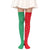 Christmas Sweet Women'S Plaid Solid Color Polyester Over The Knee Socks