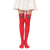 Christmas Sweet Women'S Plaid Solid Color Polyester Over The Knee Socks