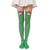 Christmas Sweet Women'S Plaid Solid Color Polyester Over The Knee Socks