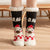 Christmas Sweet Women's Cartoon Snowman Polyacrylonitrile Fiber Crew Socks A Pair