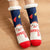 Christmas Sweet Women's Cartoon Snowman Polyacrylonitrile Fiber Crew Socks A Pair