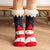 Christmas Sweet Women's Cartoon Snowman Polyacrylonitrile Fiber Crew Socks A Pair