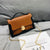 Christmas Women'S Small Pu Leather Color Block Fashion Lock Clasp Handbag