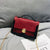 Christmas Women'S Small Pu Leather Color Block Fashion Lock Clasp Handbag