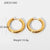 Circle Plating Stainless Steel No Inlaid Gold Plated Earrings