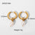 Circle Plating Stainless Steel No Inlaid Gold Plated Earrings