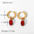 Circle Plating Stainless Steel No Inlaid Gold Plated Earrings