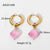 Circle Plating Stainless Steel No Inlaid Gold Plated Earrings