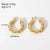 Circle Plating Stainless Steel No Inlaid Gold Plated Earrings