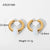 Circle Plating Stainless Steel No Inlaid Gold Plated Earrings