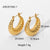 Circle Plating Stainless Steel No Inlaid Gold Plated Earrings