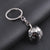 Classic Style Ball Metal Unisex Bag Pendant Keychain