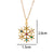 Classic Style Christmas Hat Christmas Tree Santa Claus Stainless Steel Copper Plating Inlay Zircon 18k Gold Plated Pendant Necklace