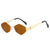 Classic Style Color Block Ac Polygon Full Frame Women's Sunglasses