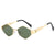 Classic Style Color Block Ac Polygon Full Frame Women's Sunglasses