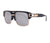 Classic Style Color Block Resin Square Half Frame Men's Sunglasses