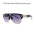 Classic Style Color Block Resin Square Half Frame Men's Sunglasses