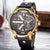 Classic Style Commute Color Block Single Folding Buckle Quartz Men's Watches