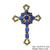 Classic Style Cross Copper Plating Inlay Zircon 18k Gold Plated Charms Jewelry Accessories