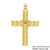 Classic Style Cross Copper Plating Inlay Zircon 18k Gold Plated Charms Jewelry Accessories