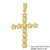 Classic Style Cross Copper Plating Inlay Zircon 18k Gold Plated Charms Jewelry Accessories