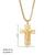 Classic Style Cross Stainless Steel Titanium Steel Plating Necklace