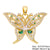 Classic Style Cross Star Copper Plating Inlay Zircon 18k Gold Plated Charms Jewelry Accessories