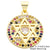 Classic Style Cross Star Copper Plating Inlay Zircon 18k Gold Plated Charms Jewelry Accessories