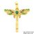 Classic Style Cross Star Copper Plating Inlay Zircon 18k Gold Plated Charms Jewelry Accessories