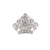 Classic Style Crown Alloy Inlay Rhinestones Women's Brooches