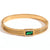 Classic Style Devil's Eye Stainless Steel Plating Inlay Rhinestones 18k Gold Plated Bangle