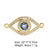 Classic Style Eye Copper Inlay Zircon 18k Gold Plated Rose Gold Plated White Gold Plated Jewelry Accessories