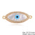 Classic Style Eye Copper Inlay Zircon 18k Gold Plated Rose Gold Plated White Gold Plated Jewelry Accessories